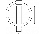 01122700 Zawleczka, Rockinger 12x48x52mm