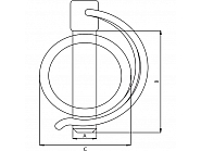 SLP845GP Zawleczka rurkowa, ocynkowana 8 mm