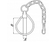 095409 Zawleczka zabezpieczająca, 12x46 mm, Walterscheid