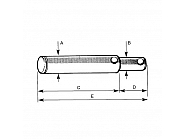 Z325145KR Sworzeń górny drążka kierowniczego 25 mm, 19 mm, 157mm