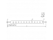 Z612525GP Belka, dolna, 525x63 mm