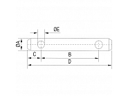 Z319254GP Sworzeń 19x254 mm