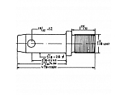 Z422167KR Sworzeń cięgła dolnego, 1 1/8" kat. 1,  22,22 mm