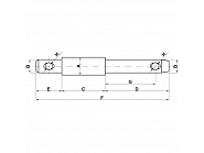 Z335250KR Sworzeń górny drążka kierowniczego Kat.2, ∅ 35, ∅ 28, F-250 mm