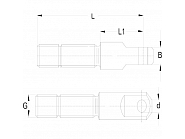 309445 Końcówka stabilizatora, ASST-B, M30, L-105 mm