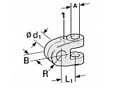 TL25323630KR Końcówka łącznika widełkowa, siłownika kat. 3 Ø 32,3mm