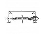 Z822380GP Stabilizator, M22x2,5, L-380-530 mm