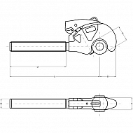 G3PE001DX Końcówka łącznika centralnego, kat. 1, CBM. M24x3,0 R