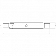 TL37027KR Rura łącznika górnego, M27x3,0, 370 mm