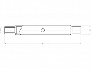 TL40036KR Rura łącznika górnego, M36x3,0, 400 mm