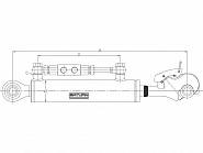 TCVNN305028522 Łącznik górny hydrauliczny z hakiem TCVNN, 590-875 mm kat. 2