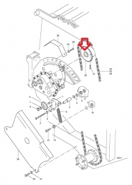 952867 Koło zębate, 1/2 x 5/16,  Z-28, napęd z przekładni, pasuje do siewnika Amazone 