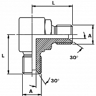 MM9004K Złączka kątowa A-A 1/4 BSP