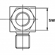 MM9004K Złączka kątowa A-A 1/4 BSP