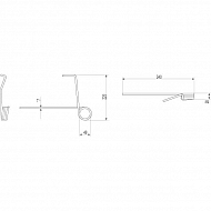 34203101010N Zęby brony Amazone 340mm