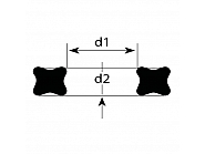 XR1242178P010 X-ring kwadrat 12,42x1,78 mm