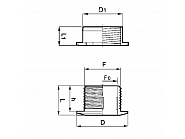 260020 Złączka śrubowa zbiornika kompletna Arag, M78x2,5 mm