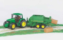 U02017 Prasa kostkująca John Deere z belami 1:16 Bruder
