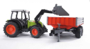 U02112 Ciągnik Claas Nectis 267 F z przyczepą wywrotką 1:16 Bruder