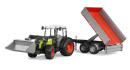 U02112 Ciągnik Claas Nectis 267 F z przyczepą wywrotką 1:16 Bruder