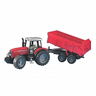 U02045 Traktor Massey Ferguson 7480 z przyczepą samorozładowczą