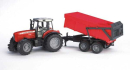 U02045 Ciągnik Massey Ferguson 7480 z przyczepą wywrotką 1:16 Bruder