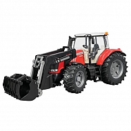 U03047 Zabawka ciągnik Massey Ferguson 7600 z ładowaczem