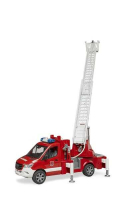 U02673 Mercedes-Benz Sprinter straż pożarna z drabiną, pompą i modułem światło-dźwięk 1:16 Bruder