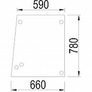 1332427C1N Szyba drzwi, góra