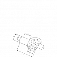 7029310435 Widełki przegubu, ZF