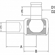 SHP033KR Końcówka drążka