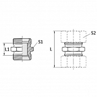 GS15L Złącze proste M22x1,5 15L