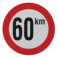 WB6001 Naklejka "60 km"