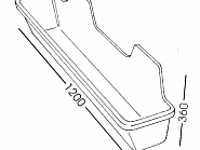 1620100250 Koryto bez zawiesia, 50 l