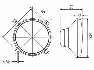 1A3996002261 Reflektor, H4, Hella