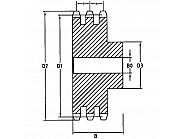 ST3413 Koło łańcuchowe 