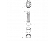 3172082 Filtr ssący ARAG 317 GZ 2 1/2" 32 Mesh Inox 200-260 l/min do opryskiwacza