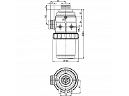 3172082 Filtr ssący ARAG 317 GZ 2 1/2" 32 Mesh Inox 200-260 l/min do opryskiwacza