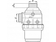 3172082 Filtr ssący ARAG 317 GZ 2 1/2" 32 Mesh Inox 200-260 l/min do opryskiwacza