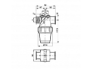 32420335V Filtr ciśnieniowy 3/4" 80l/min Viton