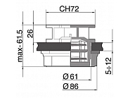 504220AKB Zawór odpowietrzający labiryntowy Ø86 mm do zbiornika ARAG