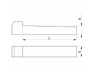 68876640 Klin wpuszczany Kramp, 6x6x40 mm