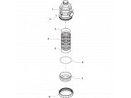 3162173 Filtr ssący 2" 160-220 l/min 50 Mesh długi gwint