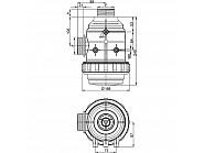 3162173 Filtr ssący 2" 160-220 l/min 50 Mesh długi gwint