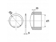 47255 Pierścień zabezpieczający wewnętrzny Kramp, 55 mm