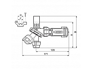 4012T750 Uchwyt dyszy 3-krotny 3/4" Seletron