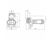 4063T441 Uchwyt dyszy 2-krotny 1/2" Seletron