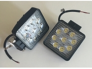 9-LED lampa robocza, 27W, 2200 Lm, 9-32V, 9 LED Promocja