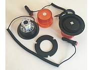 Kogut lampa błyskowa ostrzegawcza 40-LED stroboskop 12-24V 20W na magnes lub przykręcany 