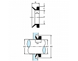 VR130LP001 Uszczelnienie klinowe Ø 130 mm